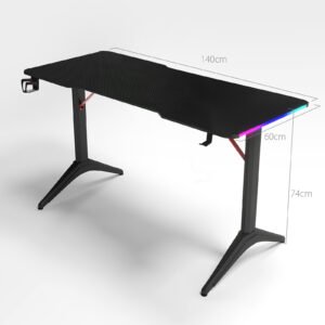 Escritorio Gamer Onyx Negro - 140*60*74